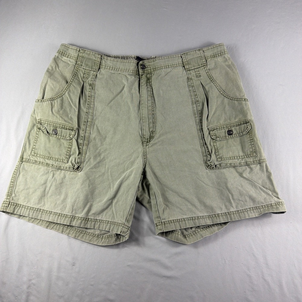 Red Head green cotton cargo shorts, men's 46, zip fly